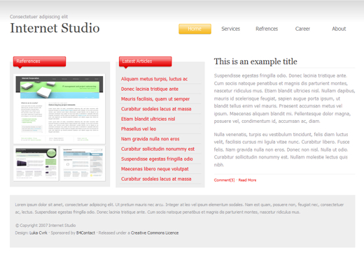 Internet Studio Layout 1